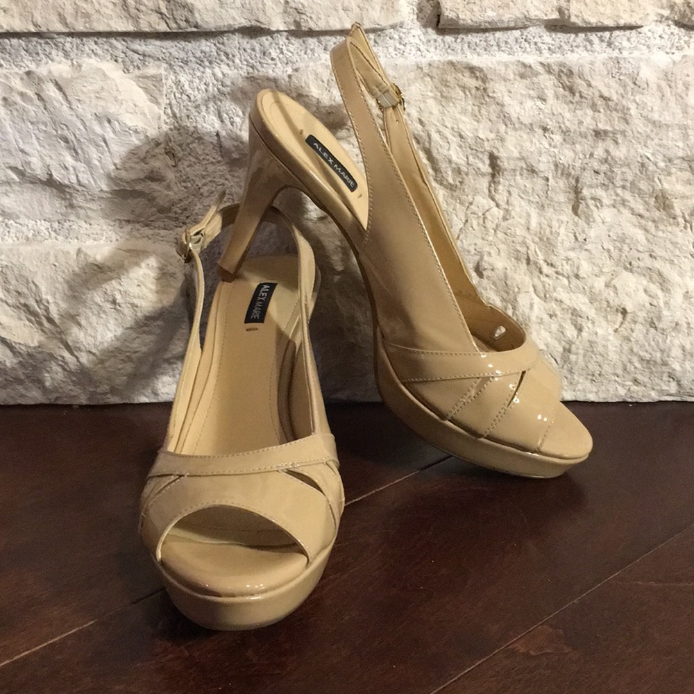 Alex Marie Nude latch-back heels
